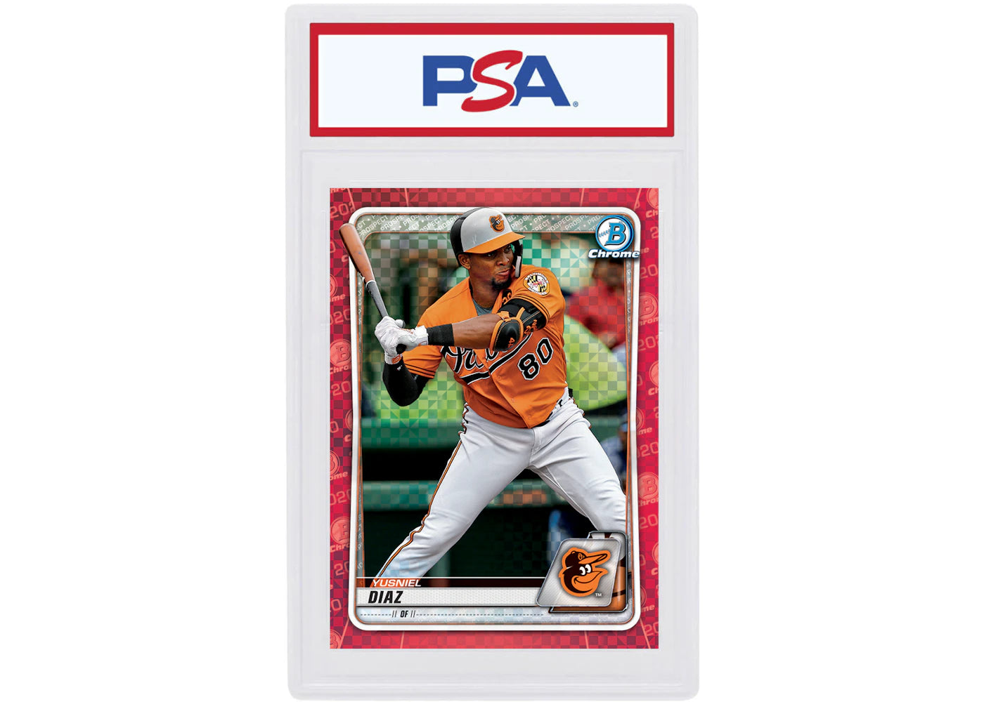 Yusniel Diaz 2020 Bowman Chrome X Red X-Fractor 1/1 #BCP-170 (PSA or BGS Graded)