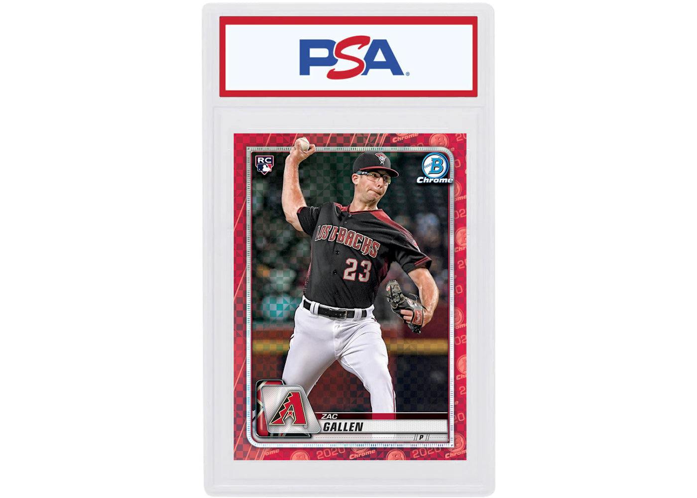 Zac Gallen 2020 Bowman Chrome X Rookie Red X-Fractor 1/1 #81 (PSA or BGS Graded)