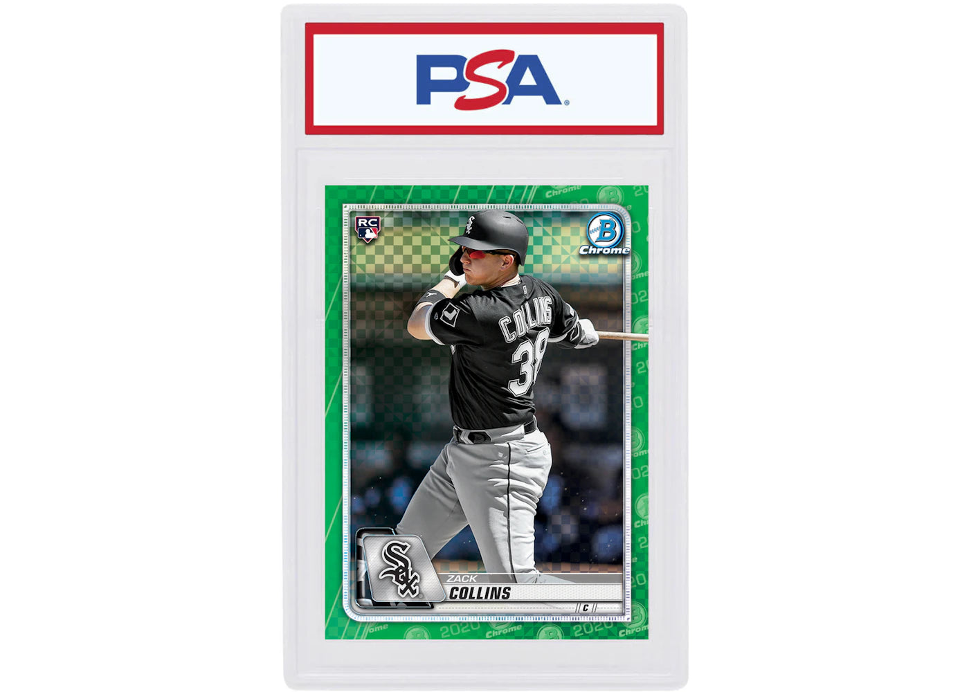 Zack Collins 2020 Bowman Chrome X Rookie Green X-Fractor /31 #9 (PSA or BGS Graded)