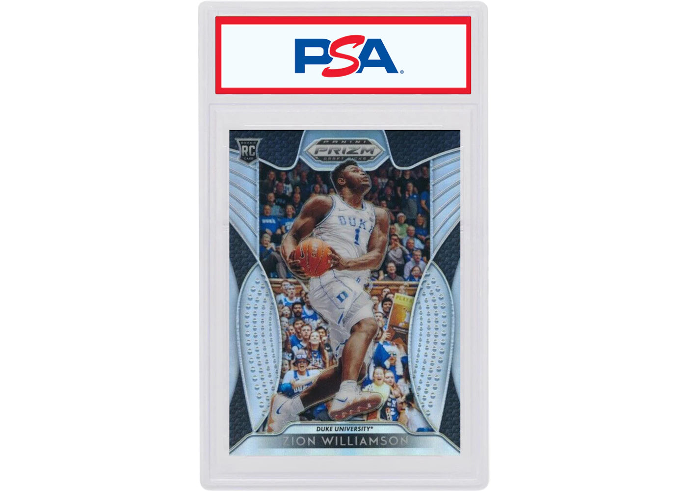 Zion WIlliamson 2019 Panini Prizm Draft Picks Rookie Silver #1 (PSA or BGS Graded)