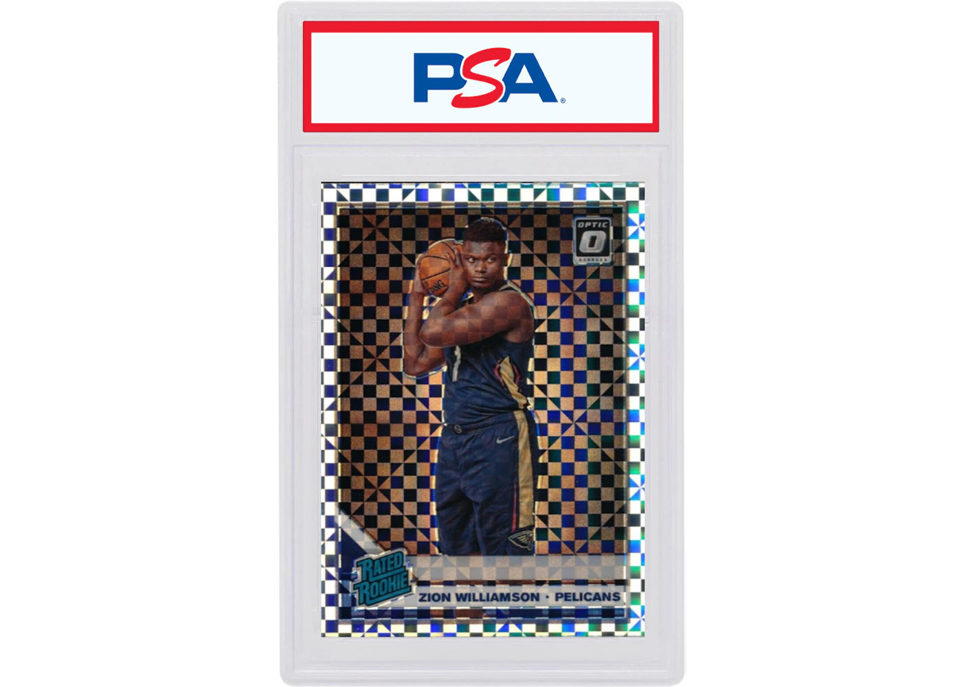 Zion Williamson 2019 Donruss Optic Rookie Checkerboard #158 (PSA or BGS Graded)