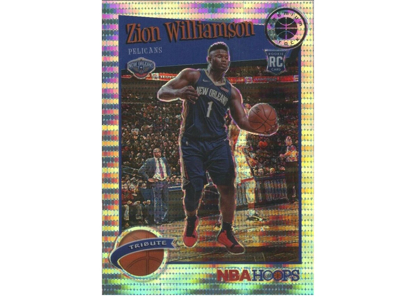 Zion Williamson 2019 Panini Hoops Premium Rookie Pulsar #296 (Ungraded)