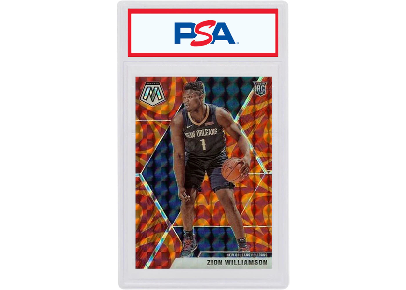 Zion Williamson 2019 Panini Mosaic Rookie Reactive Orange #209 (PSA or BGS Graded)