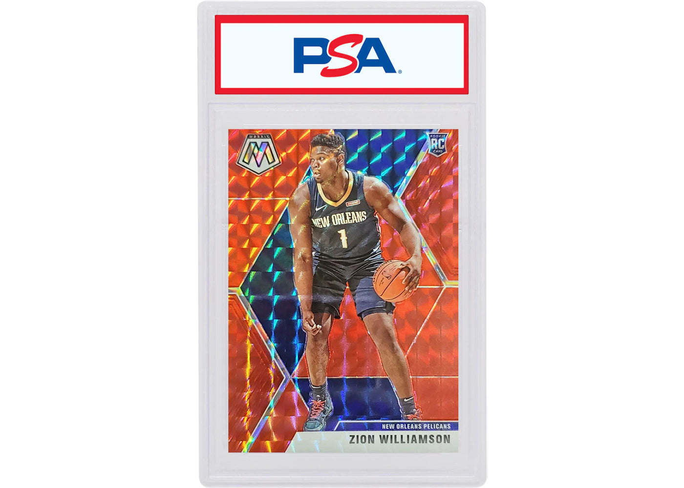 Zion Williamson 2019 Panini Mosaic Rookie Red #209 (PSA or BGS Graded)