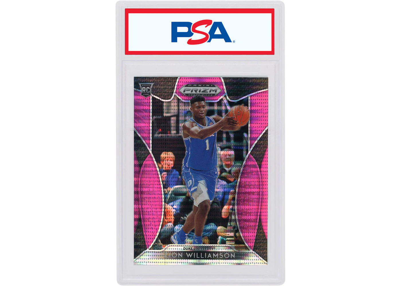 Zion Williamson 2019 Panini Prizm Draft Picks Rookie Pink Pulsar #64 (PSA or BGS Graded)