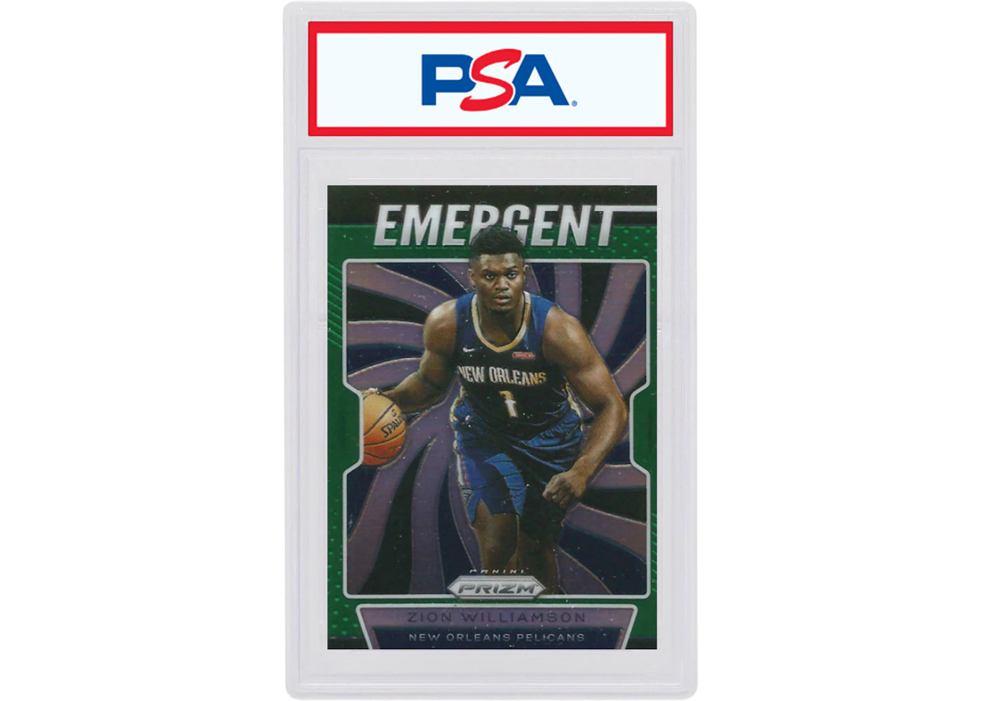 Zion Williamson 2019 Panini Prizm Emergent Rookie Green #7 (PSA or BGS Graded)