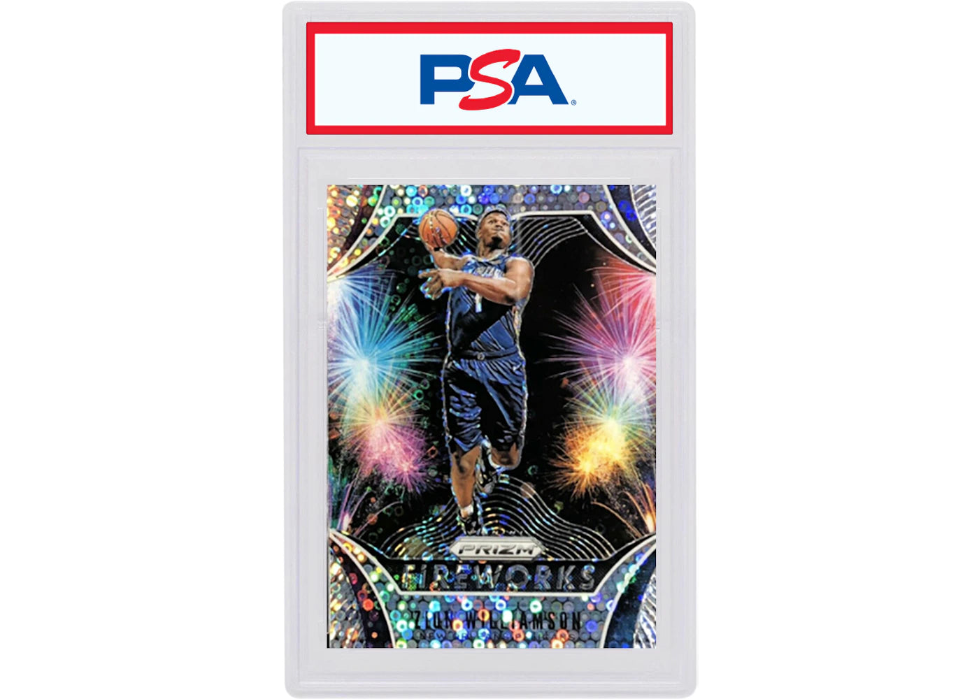 Zion Williamson 2019 Panini Prizm Fireworks Rookie Fast Break #26 (PSA or BGS Graded)