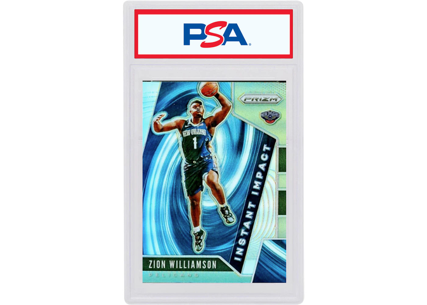 Zion Williamson 2019 Panini Prizm Instant Impact Rookie Silver #2 (PSA or BGS Graded)