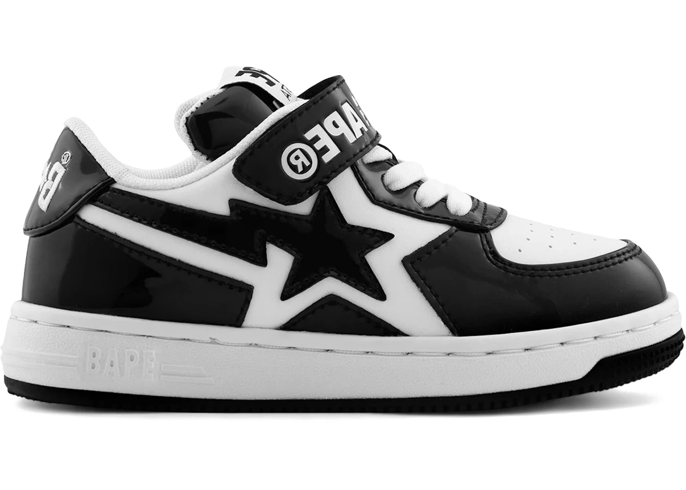 A Bathing Ape Bape Sta Icon Low #1 Black (Kids)