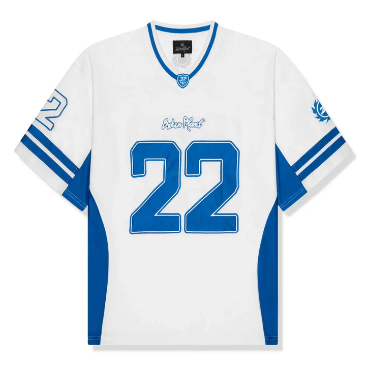 Broken Planet Football Jersey White/Blue