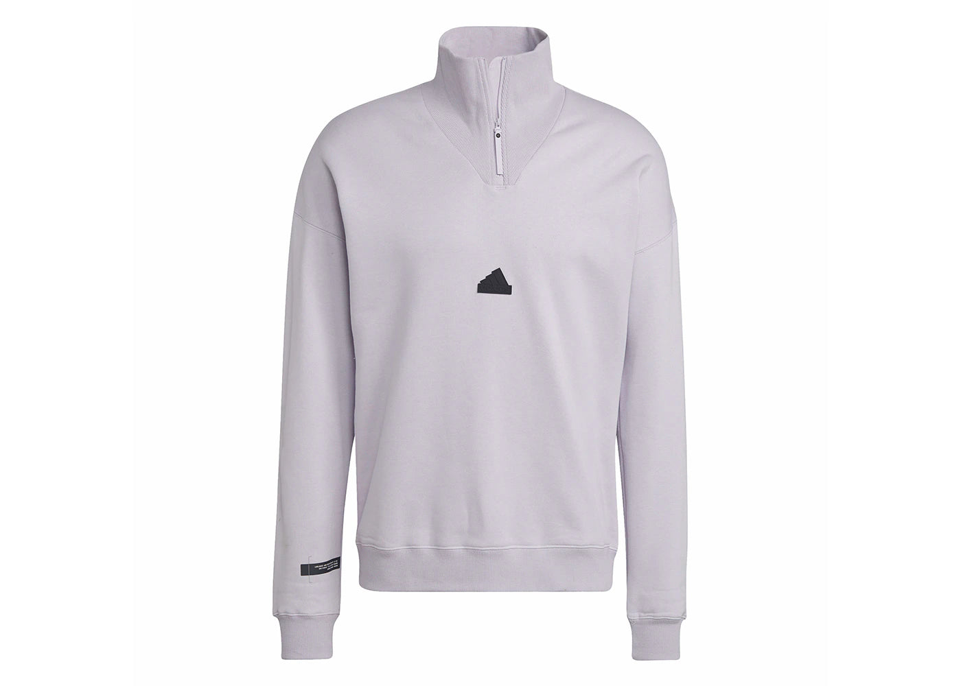 adidas 1/4 Zip Sweatshirt Silver Dawn