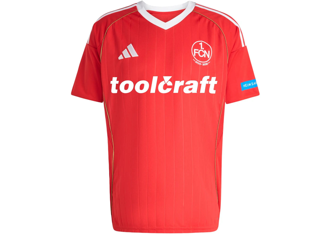 adidas 1. FC Nrnberg 25/26 Third Jersey Team Collegiate Red Dark Football Gold