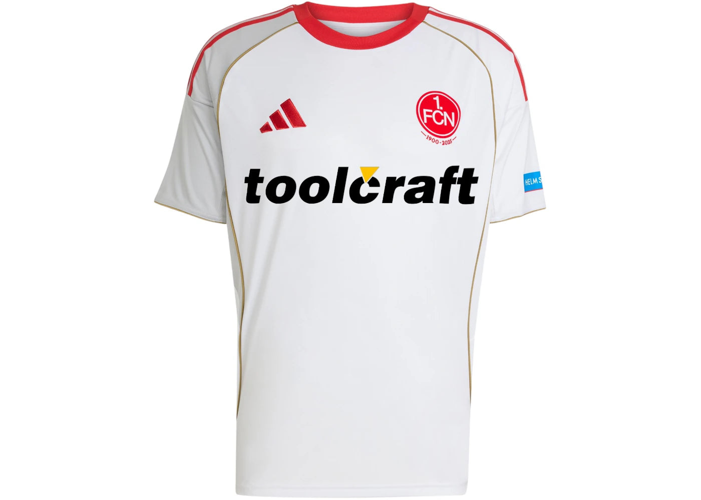 adidas 1. FC Nurnberg 25/26 Away Jersey White Team Light Grey