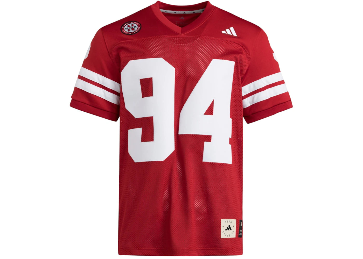 adidas 1994/1995 National Championships Anniversary Icon Jersey Nebraska Team Power Red White
