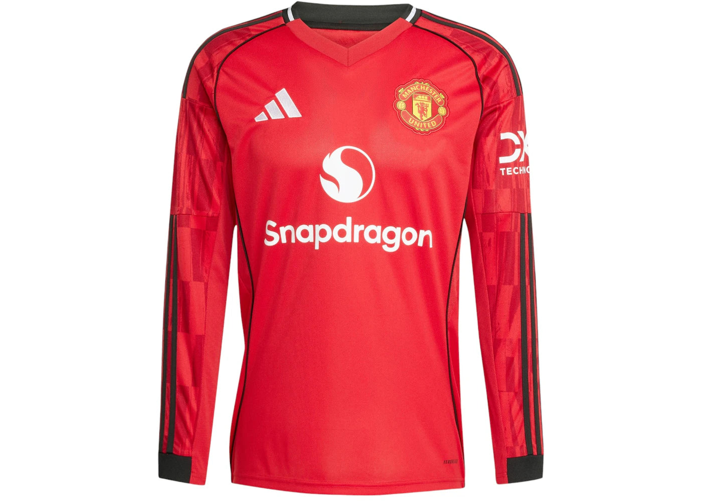 adidas 25/26 Long Sleeve Home Jersey Manchester United Mufc Red