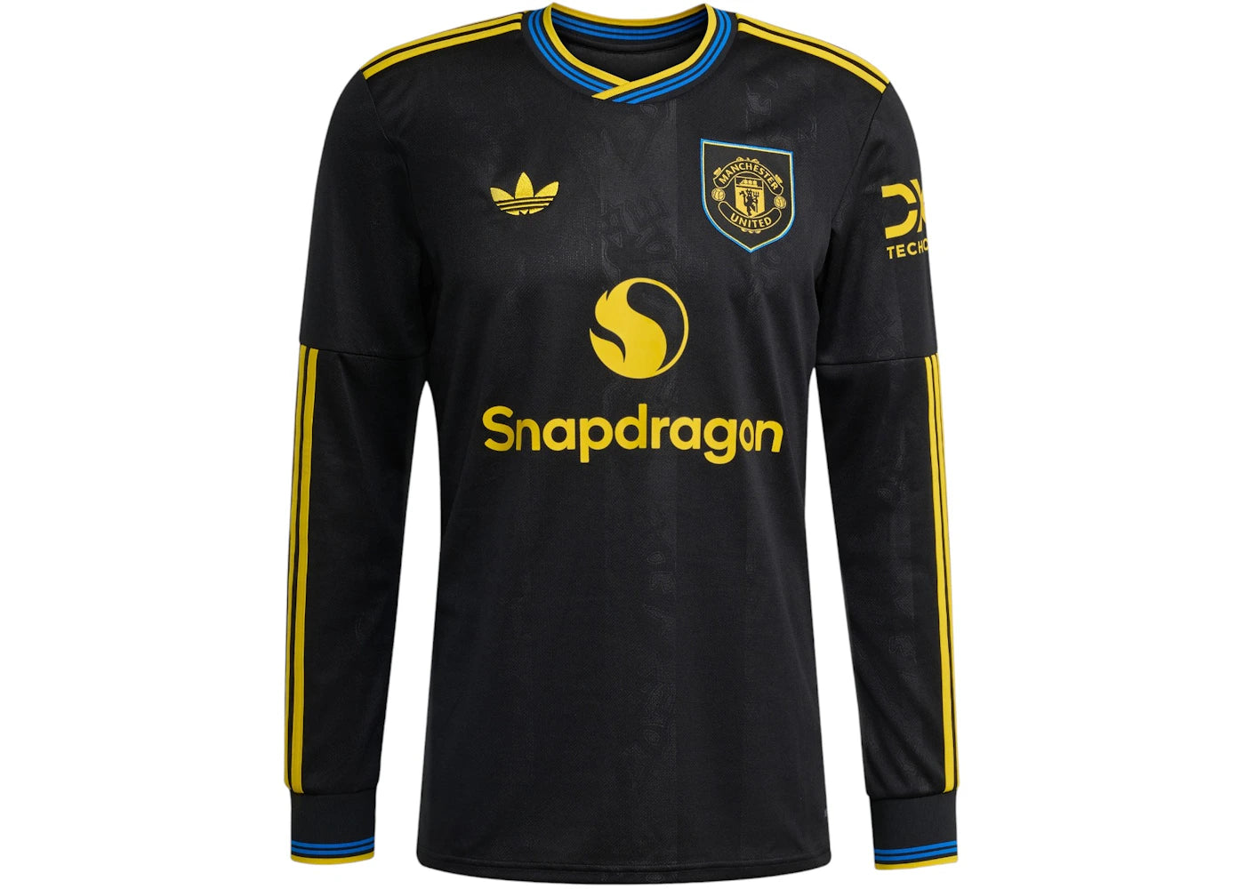 adidas 25/26 Long Sleeve Third Jersey Manchester United Black
