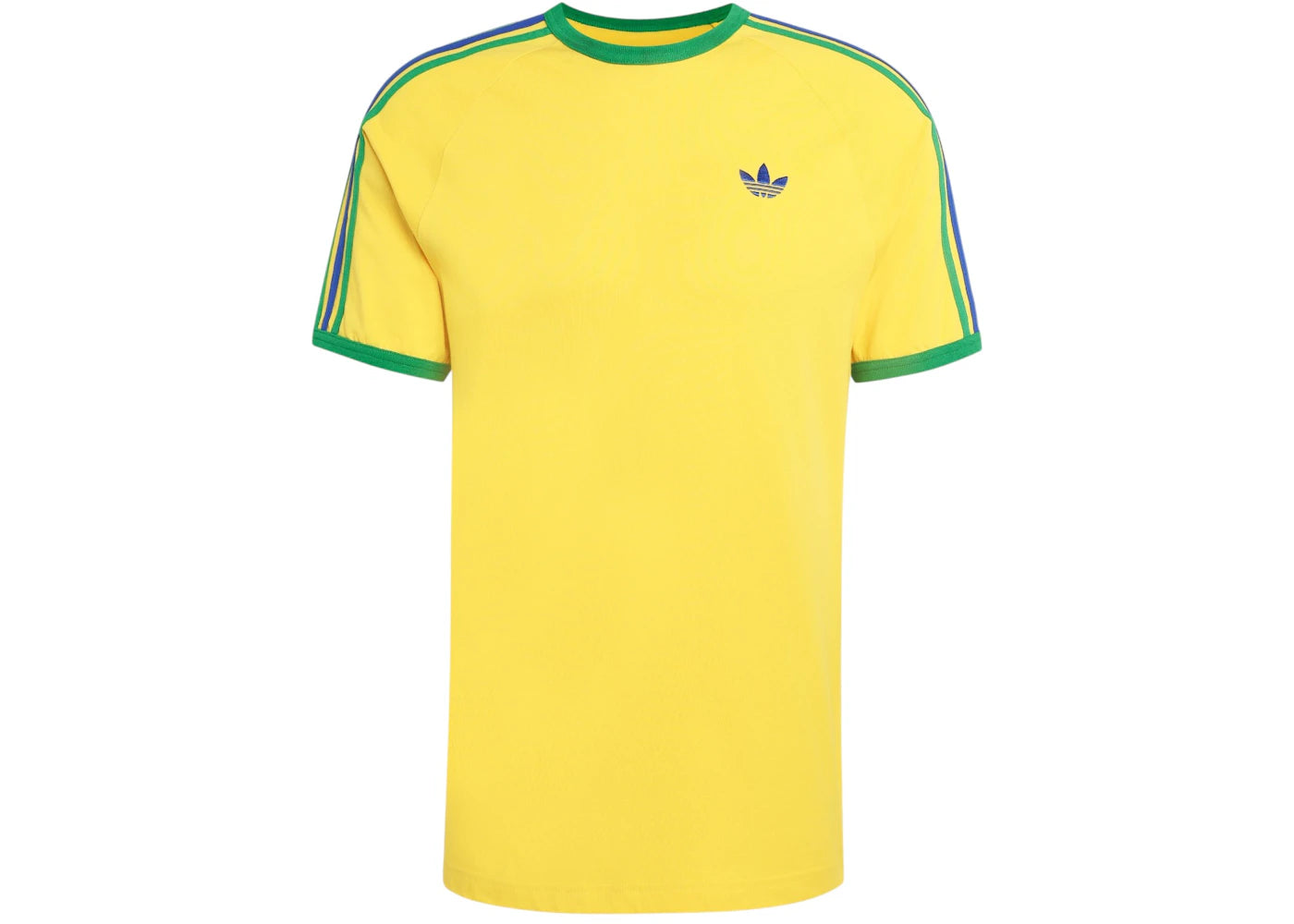 adidas 3-Stripes Tee Eqt Yellow Green Collegiate Royal