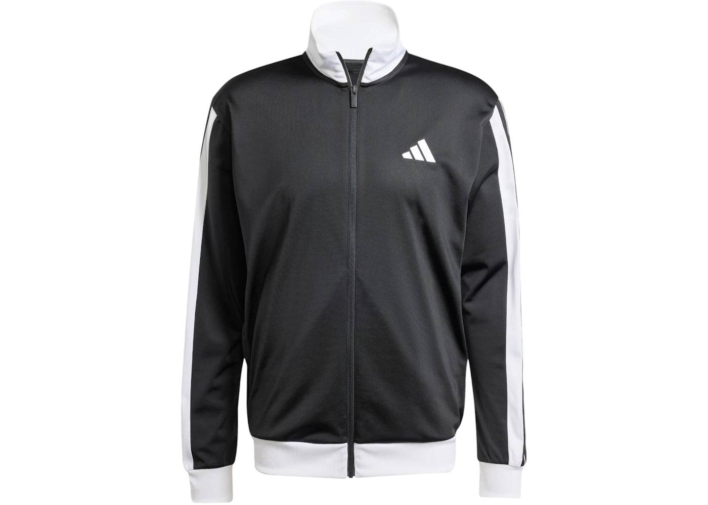 adidas 3-Stripes Tricot Regular Fit Colorblock Track Jacket Black