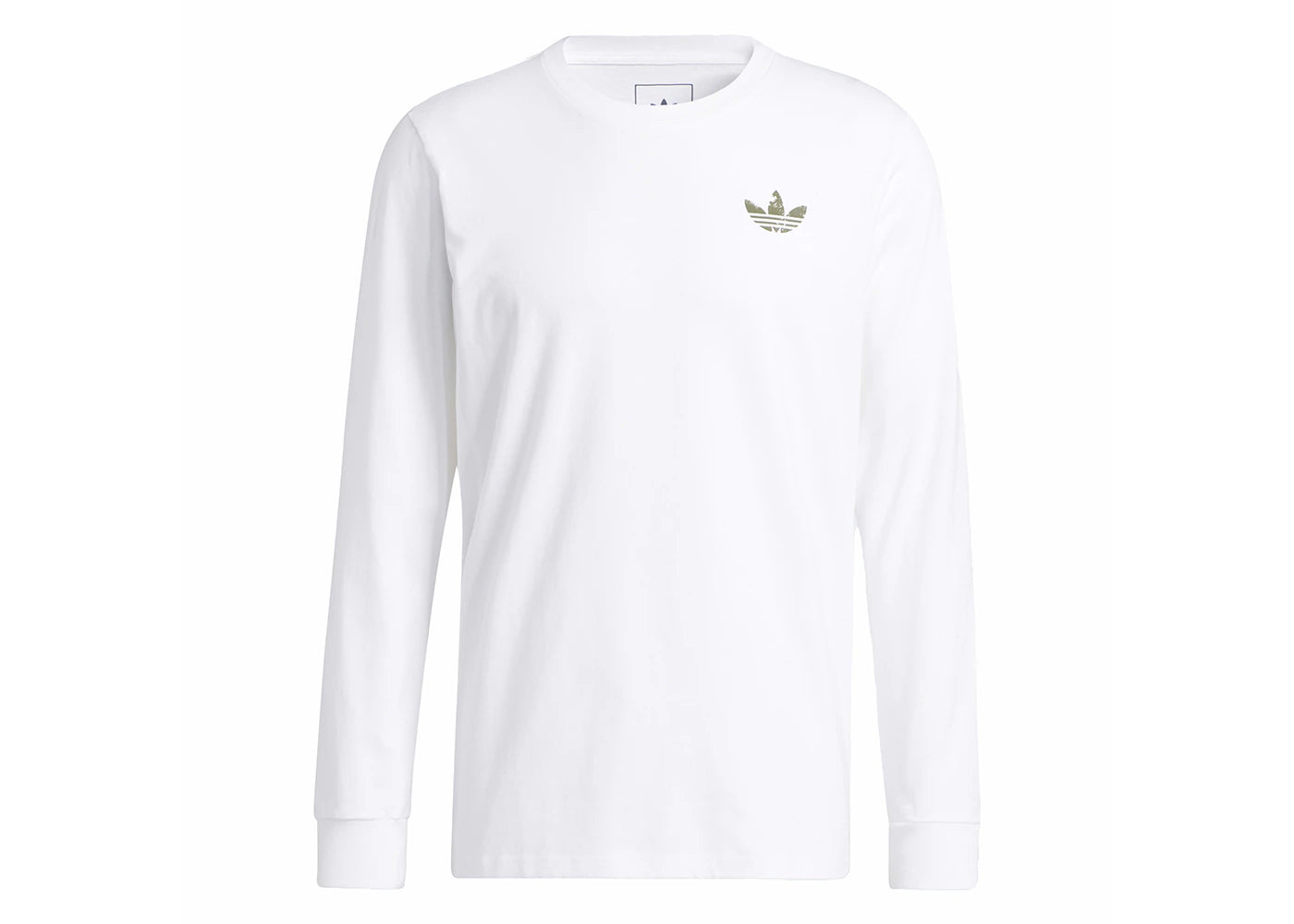 adidas 4.0 Logo Long Sleeve Tee White