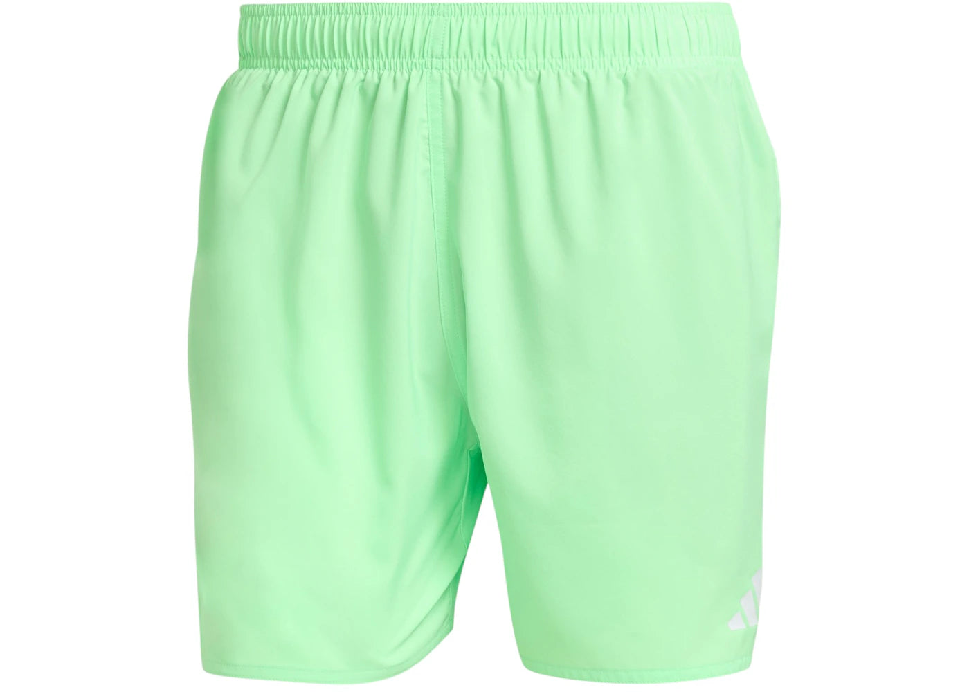 adidas 5 Inch Swim Shorts Lime Burst White