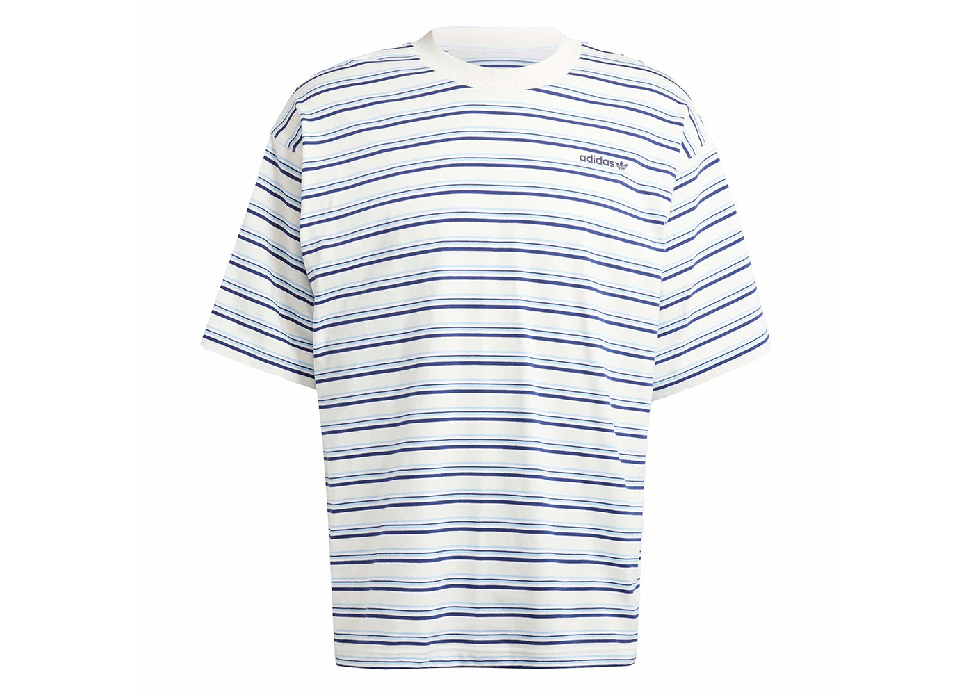 adidas 80s Loose Striped Tee Off White