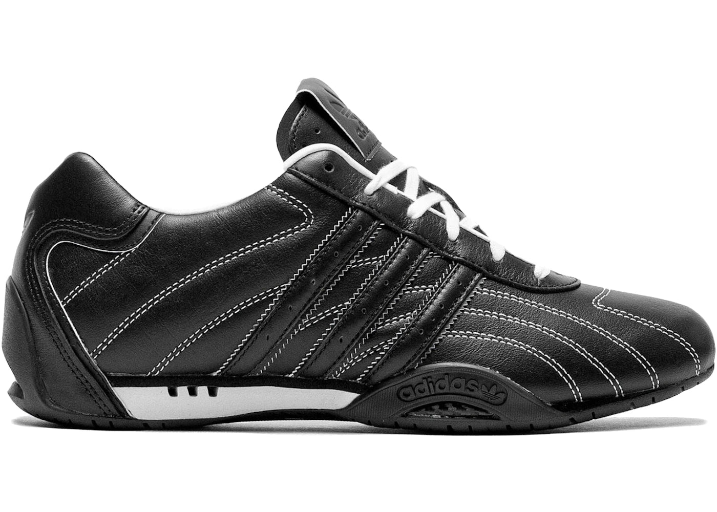adidas Adi Racer Lo Black White Stitch