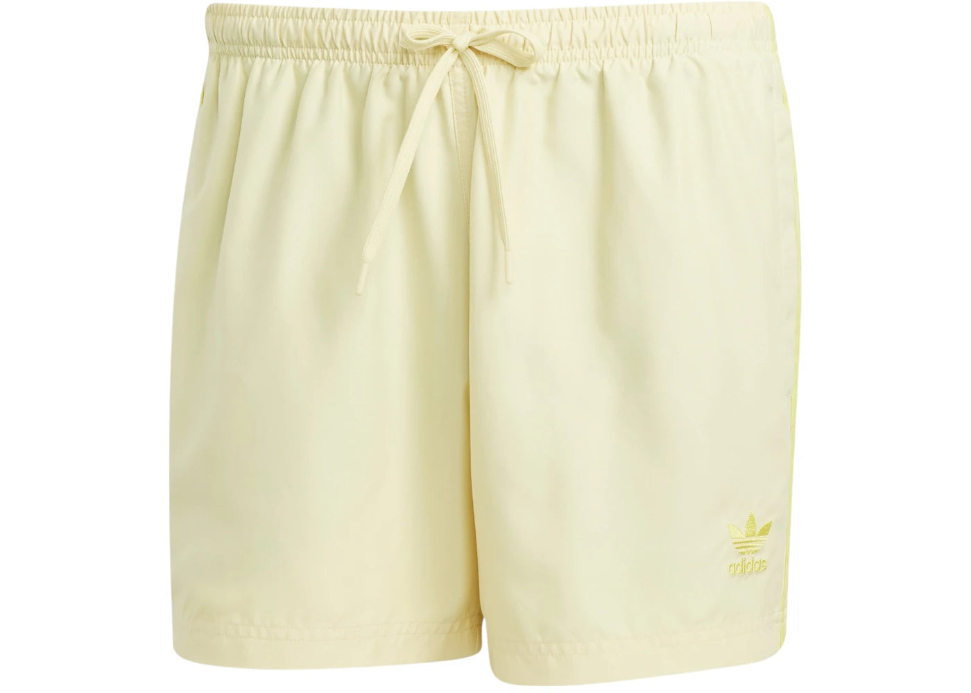adidas Adicolor 3-Stripes 5-Inch Swim Shorts Powder Yellow