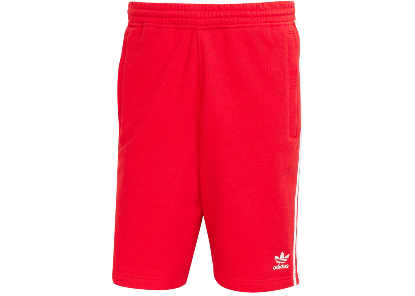 adidas Adicolor 3-Stripes Shorts Better Scarlet White