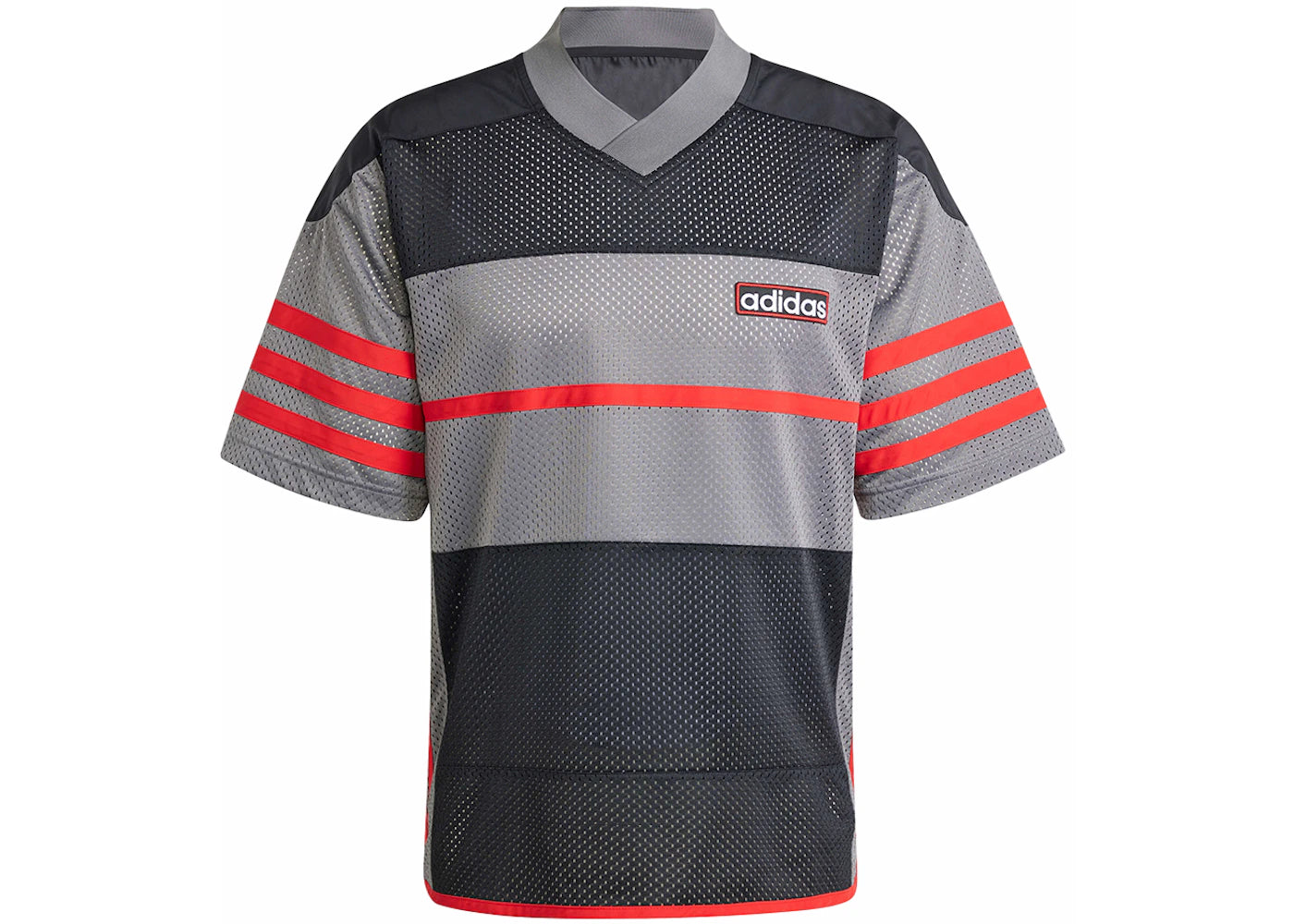 adidas Adicolor Adibreak Mesh Jersey Black/Grey Four/Better Scarlet