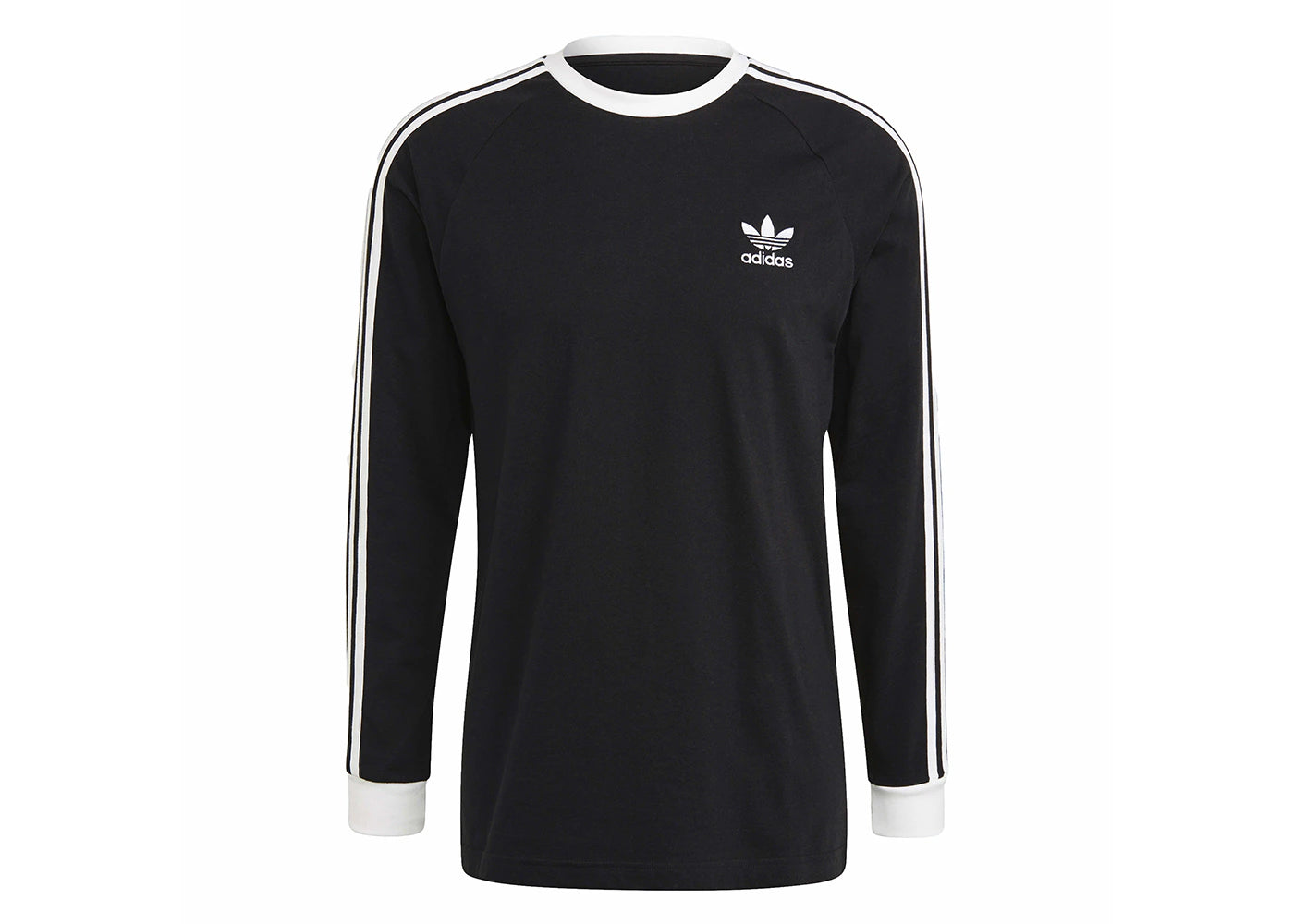 adidas Adicolor Classics 3-Stripes Long Sleeve Tee Black