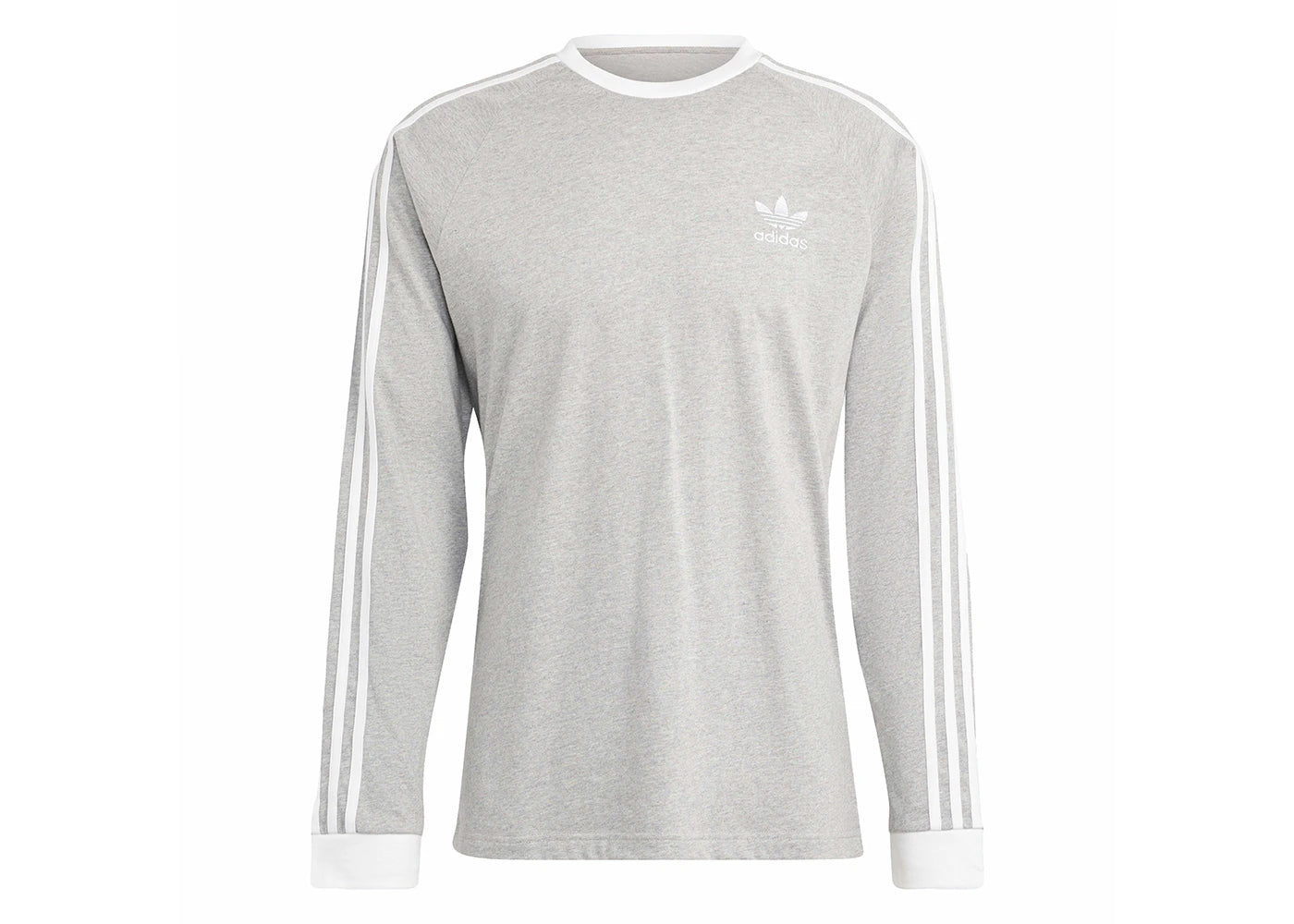 adidas Adicolor Classics 3-Stripes Long Sleeve Tee Medium Grey Heather