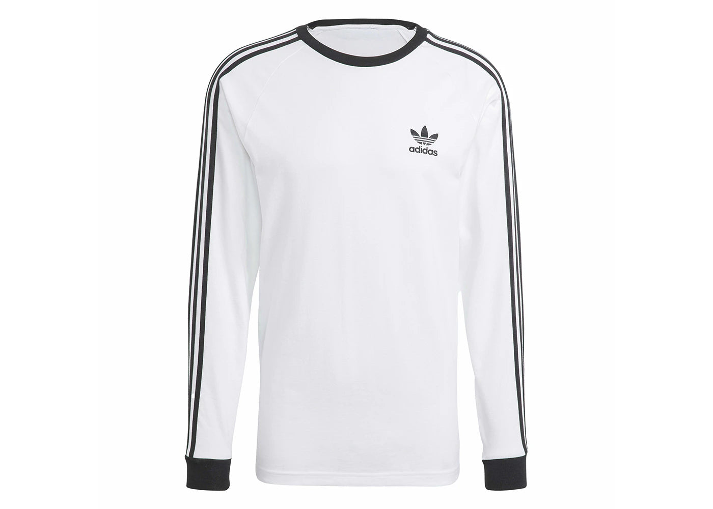 adidas Adicolor Classics 3-Stripes Long Sleeve Tee White