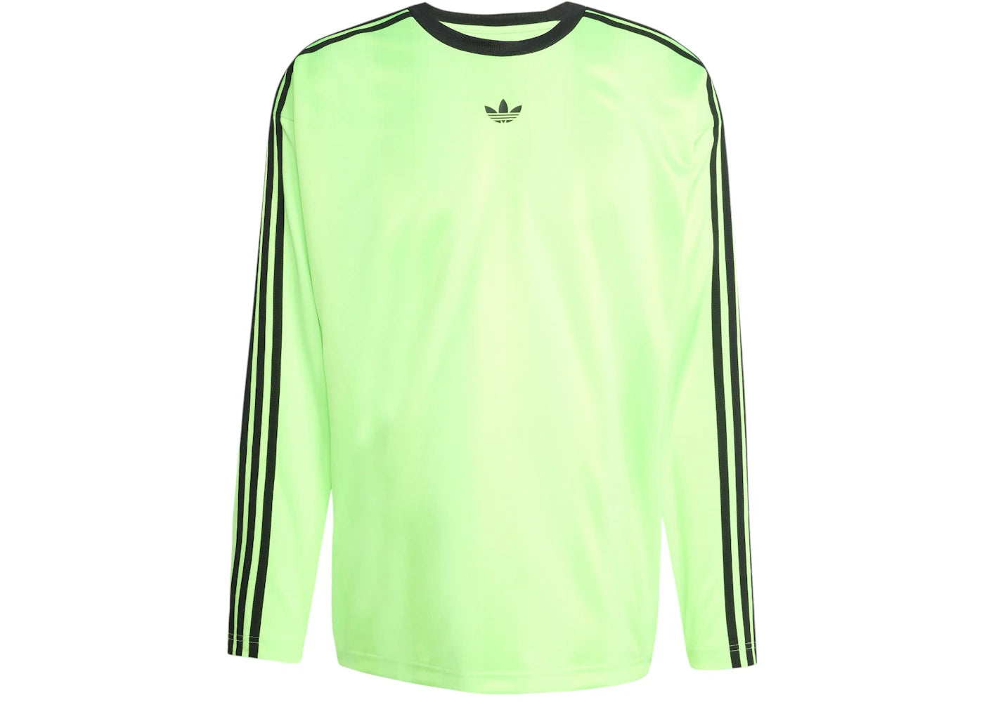adidas Adicolor Jacquard Long-Sleeve Jersey Signal Green Black