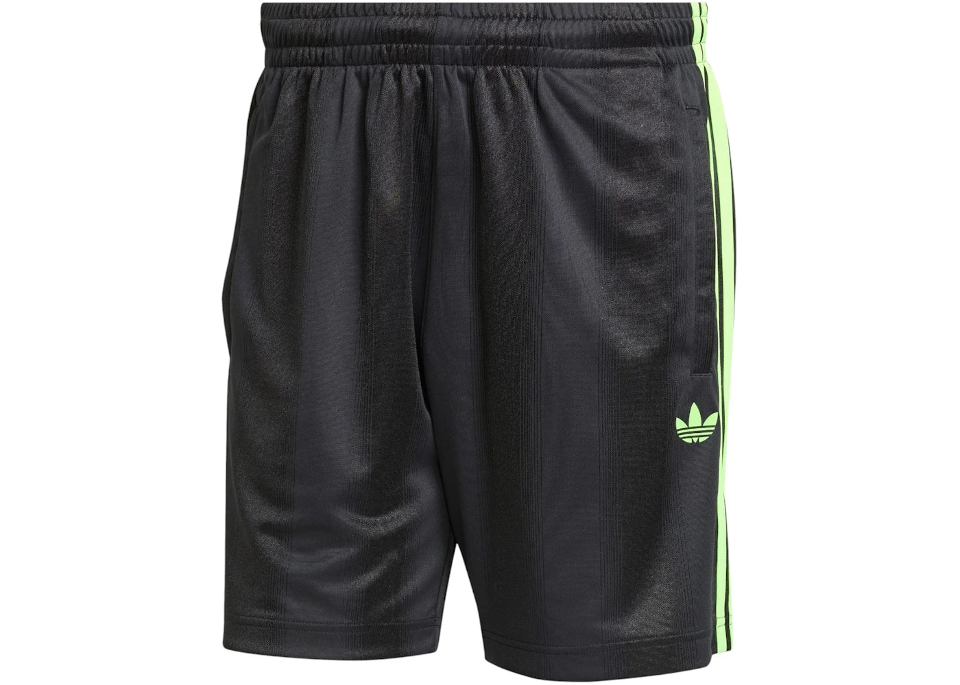 adidas Adicolor Jacquard Shorts Black Signal Green