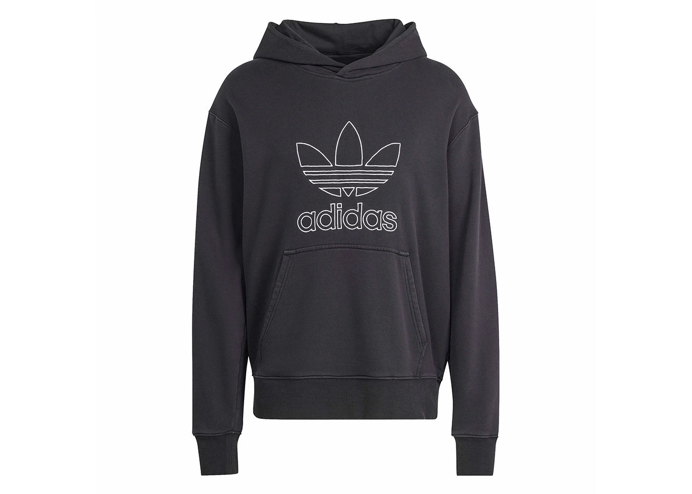 adidas Adicolor Outline Trefoil Hoodie Black