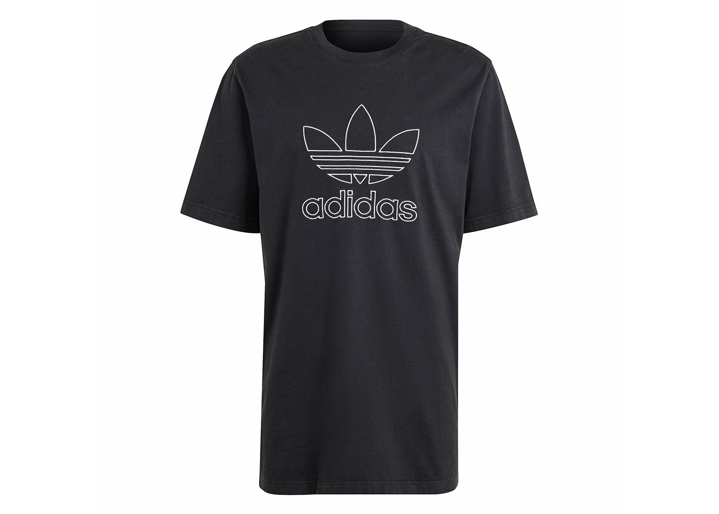 adidas Adicolor Outline Trefoil Tee Black