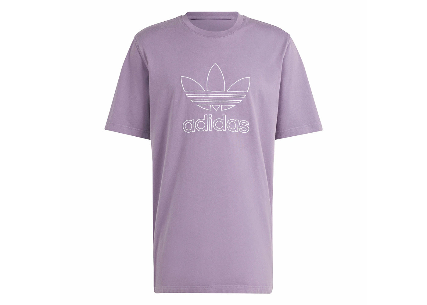 adidas Adicolor Outline Trefoil Tee Shadow Violet