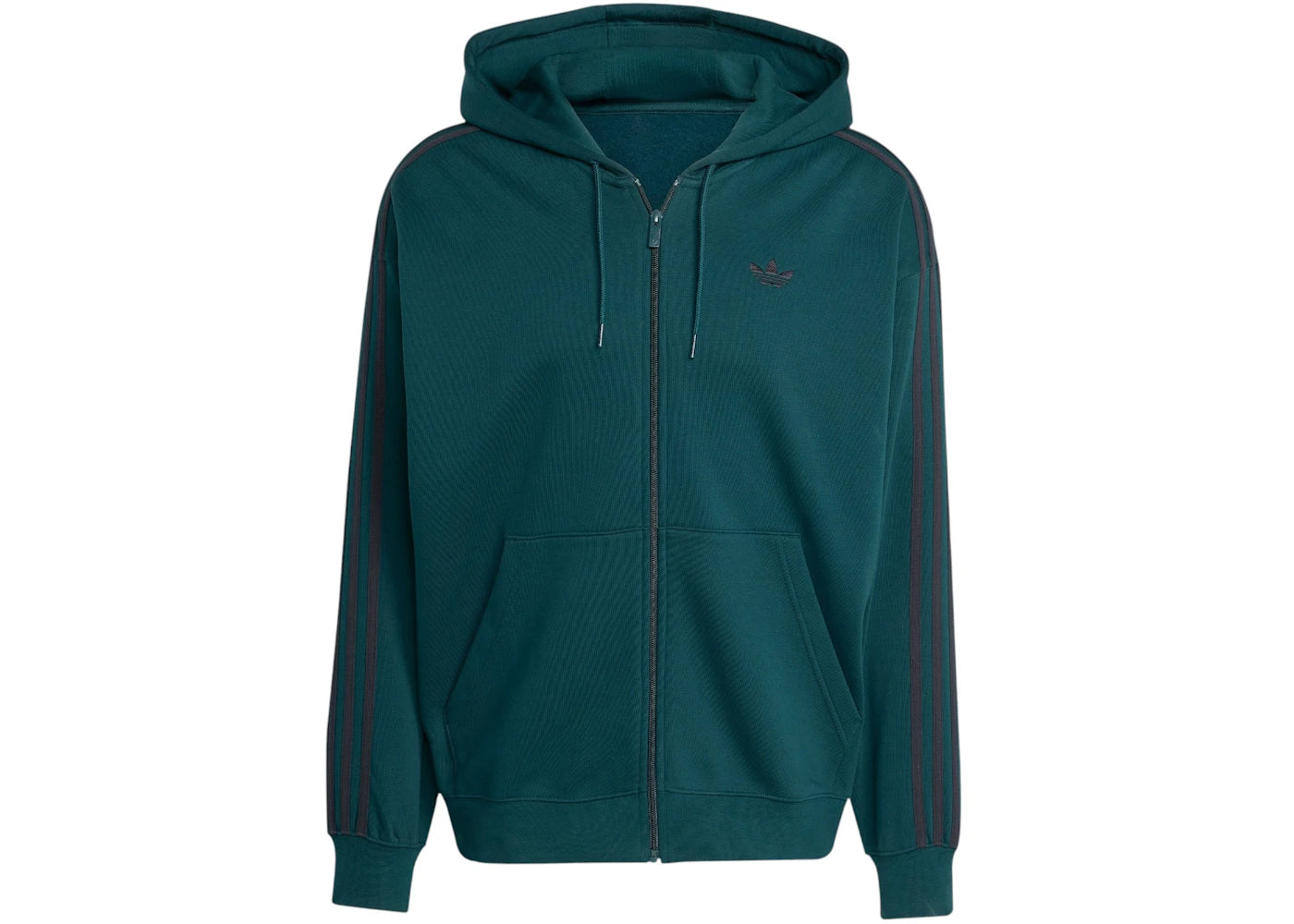 adidas Adicolor Oversize Full-Zip Hoodie Aurora Ivy Black