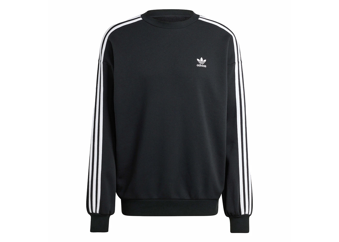 adidas Adicolor Oversized Crew Sweatshirt Black
