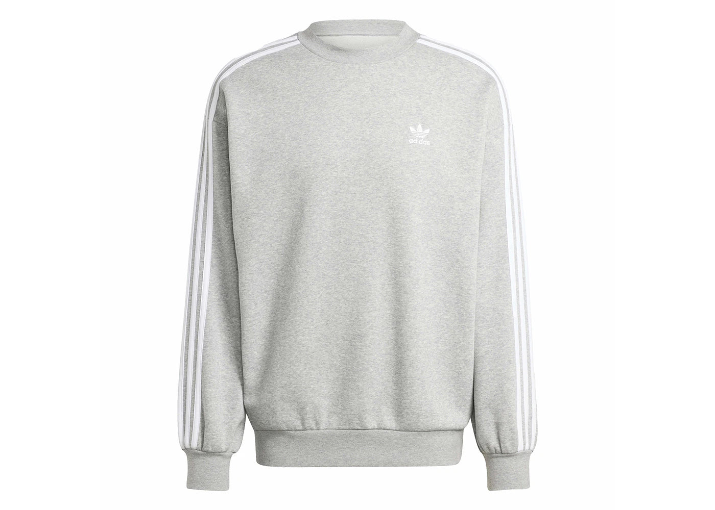 adidas Adicolor Oversized Crew Sweatshirt Medium Grey Heather
