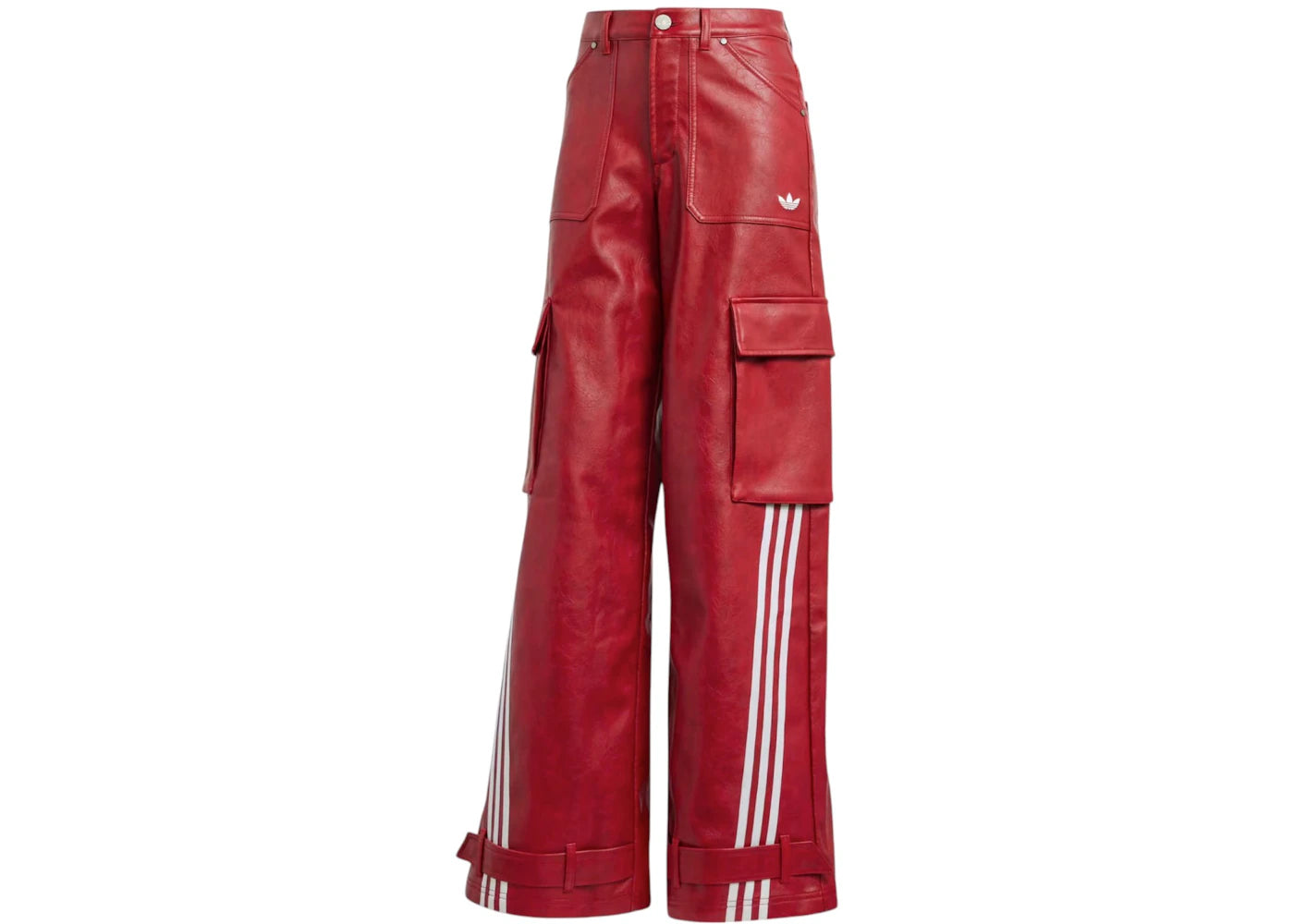 adidas Adilenium Season 3 Vintage Faux Leather Pants Better Scarlet