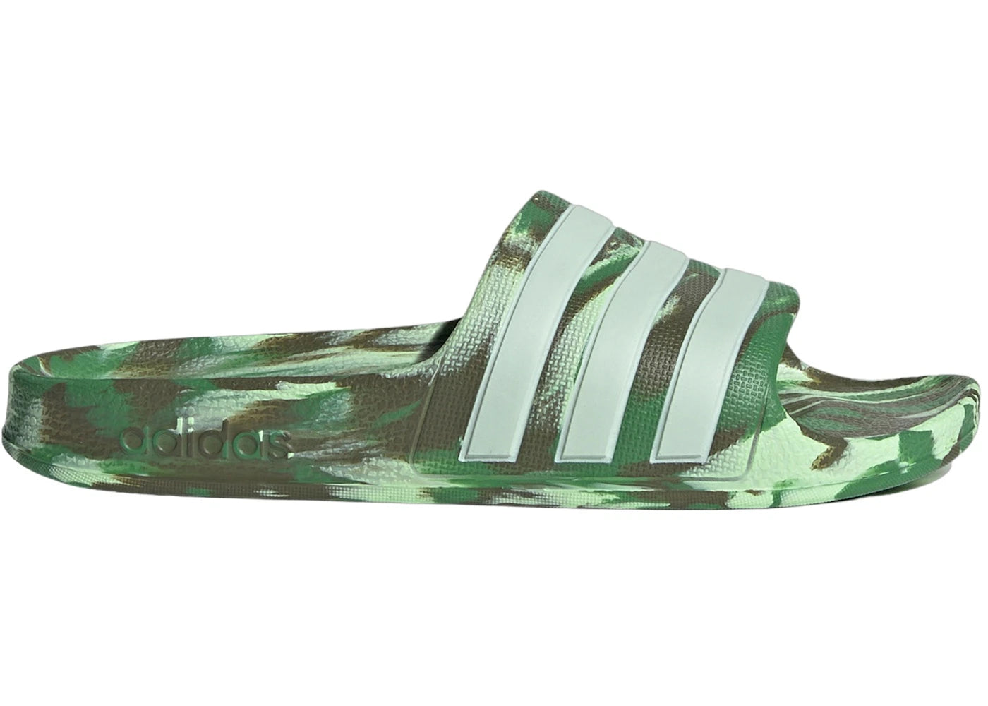 adidas Adilette Aqua Slides Preloved Green Linen Green Semi Green Spark (GS)