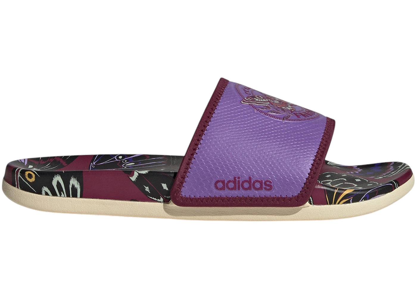 adidas Adilette Comfort Slides Purple Warm Vanilla (Women's)