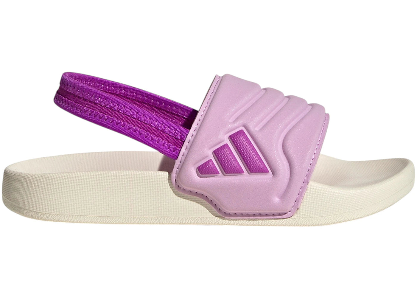 adidas Adilette Estrap 2.0 Slides Off White Purple Burst Lilac (PS)