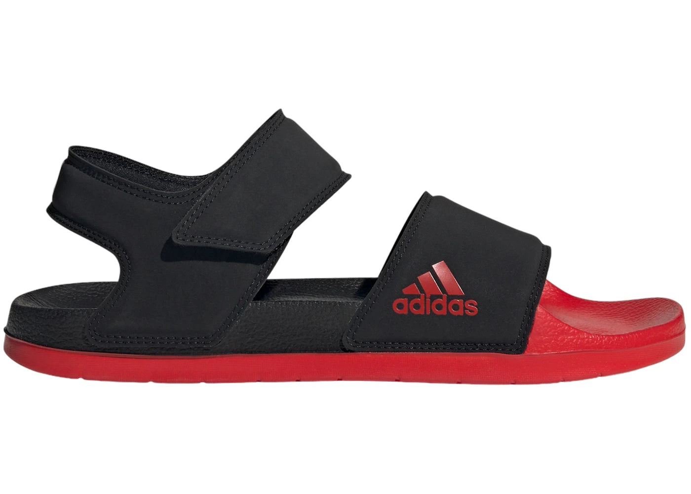 adidas Adilette Sandals Core Black Better Scarlet