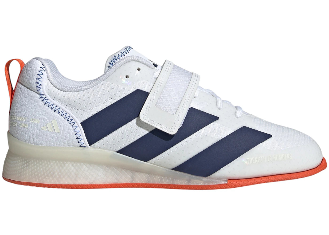 adidas Adipower 3 Cloud White Dark Blue Royal Blue