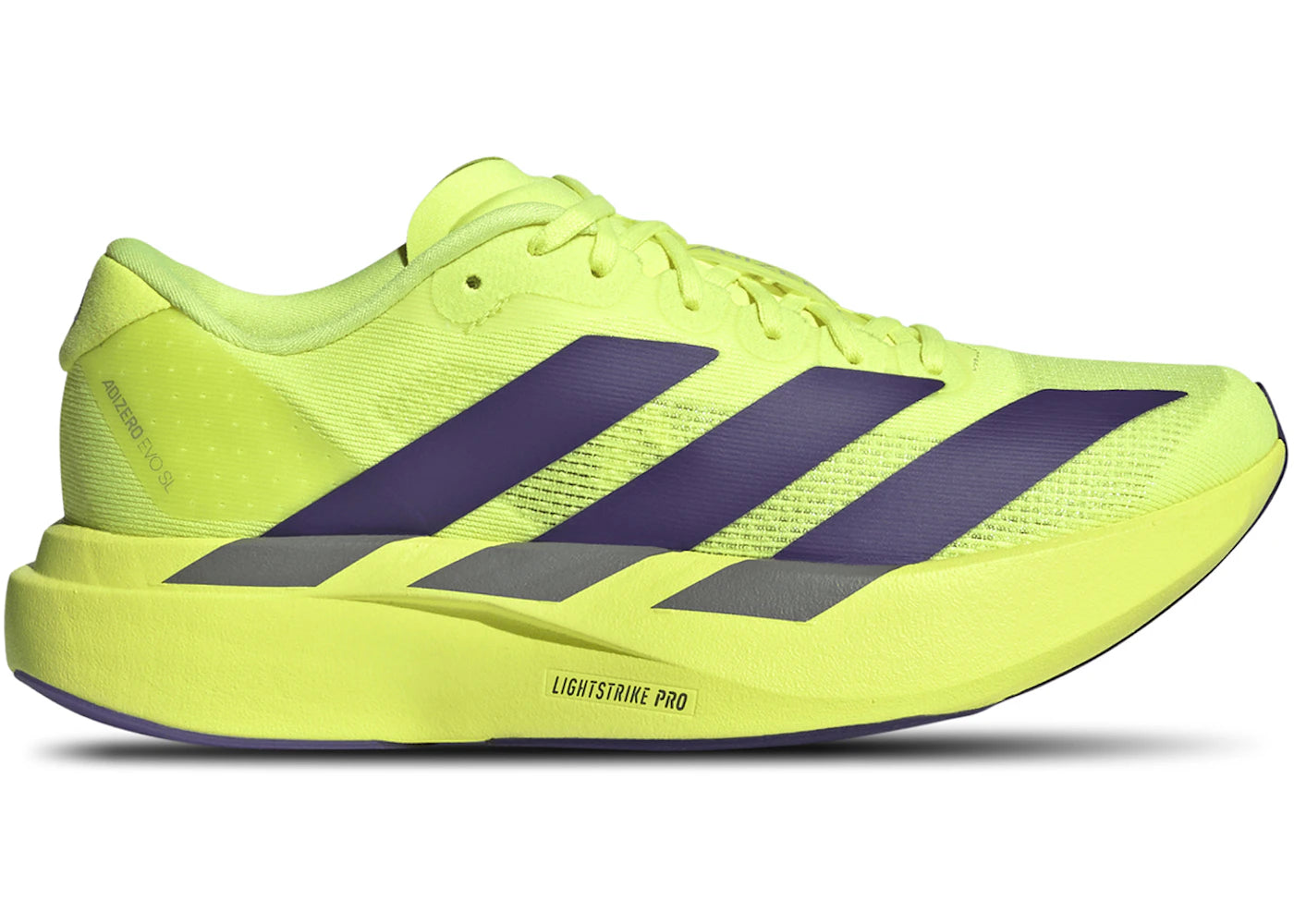 adidas Adizero Evo SL Solar Yellow Purple (GS)
