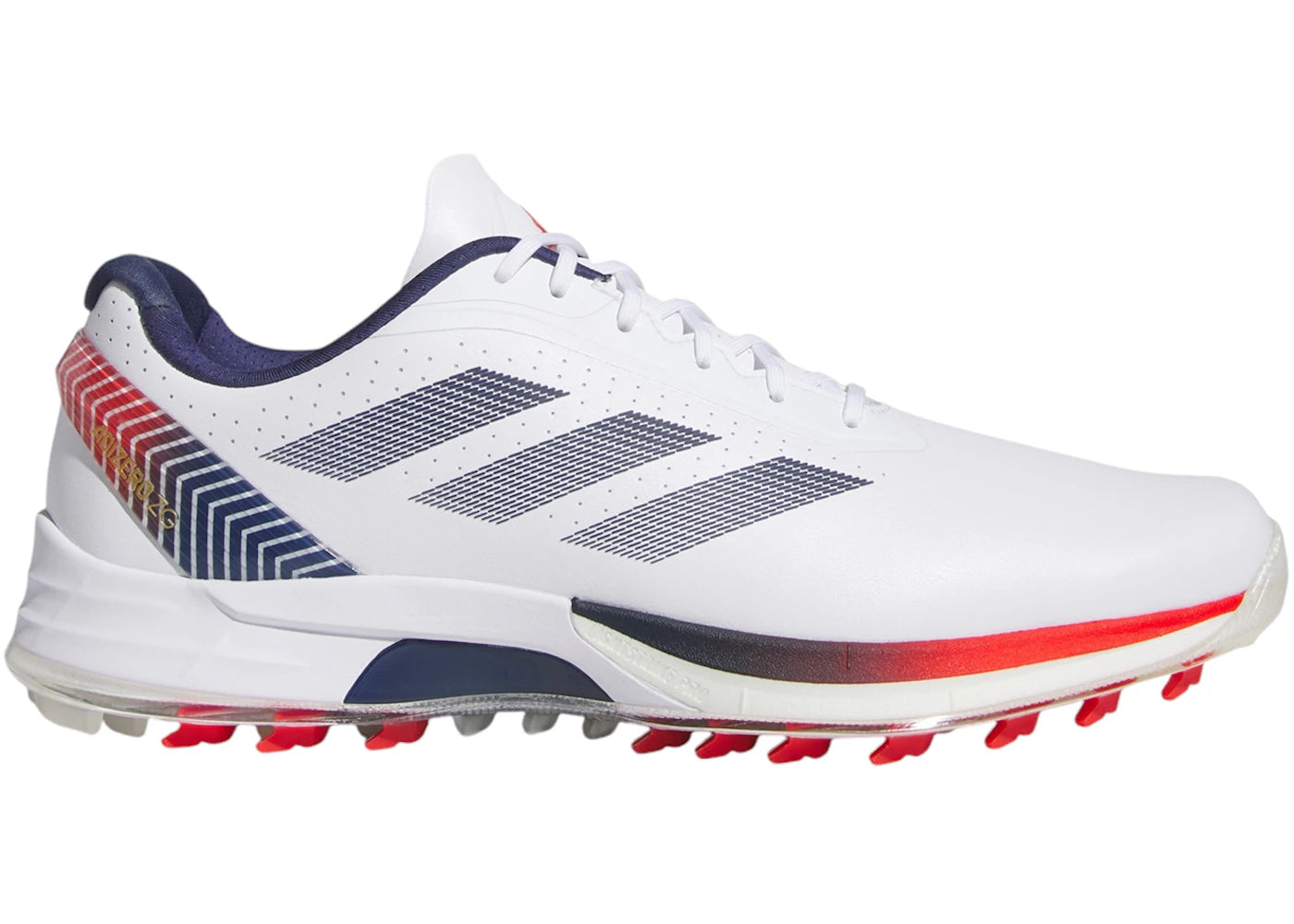 adidas Adizero ZG Spikeless Golf Cloud White Dark Blue Red