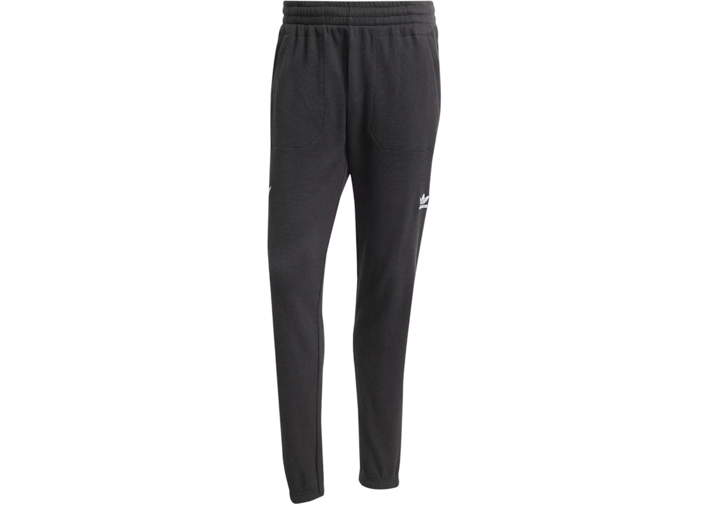 adidas All Blacks Essentials Waffle Tracksuit Bottoms All Black