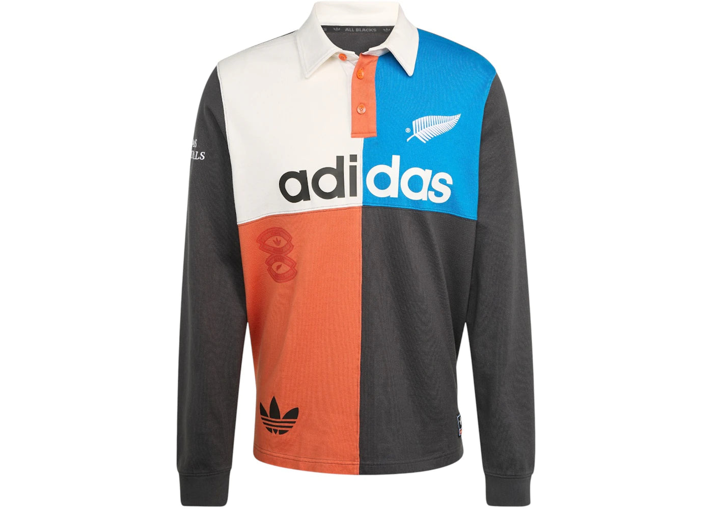 adidas & All Blacks Heritage Rugby Polo Shirt Black Carbon